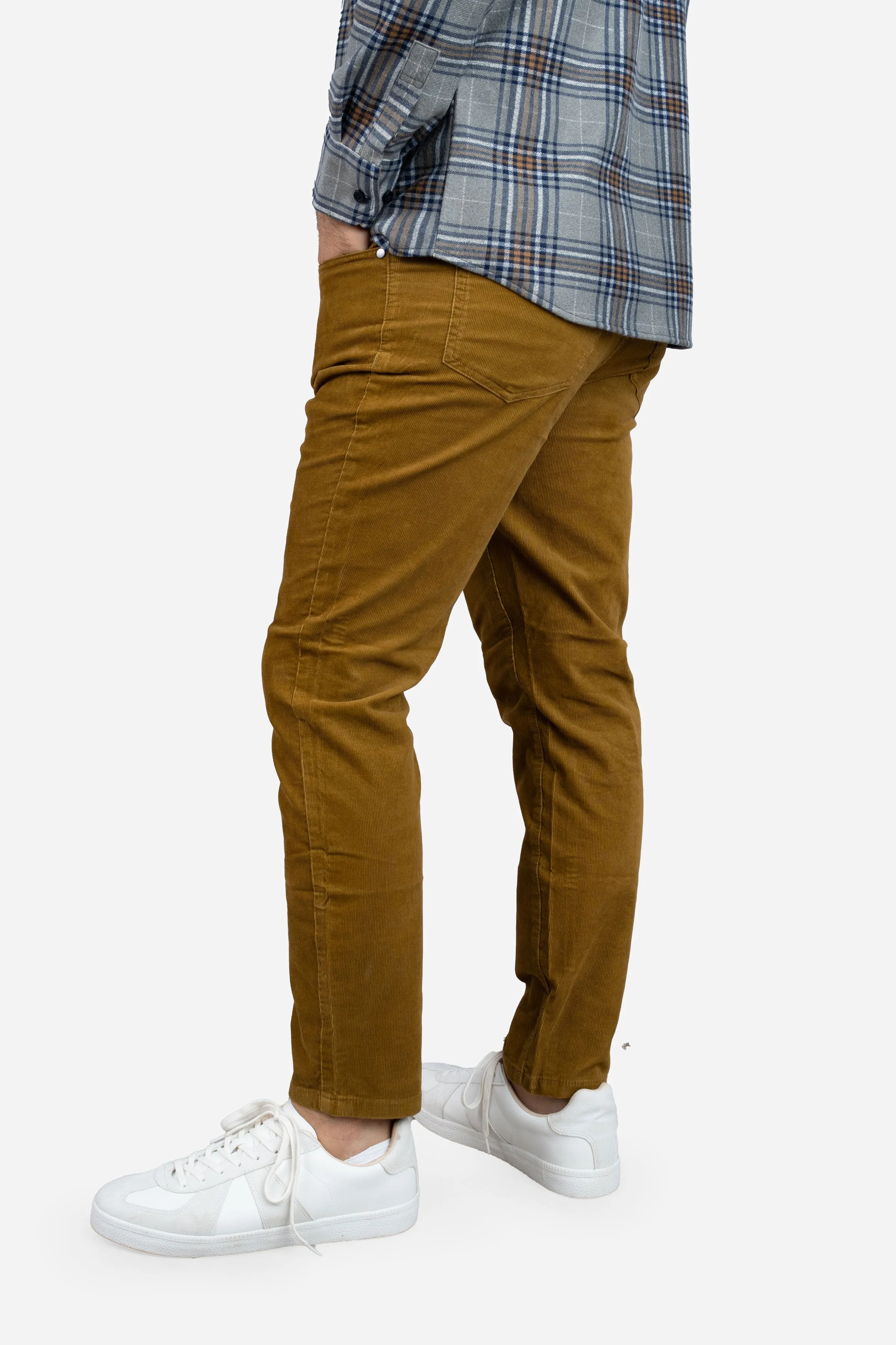 Stretch Cord 5 Pocket Pants Whiskey sold by Under 510 product image thumbnail 2