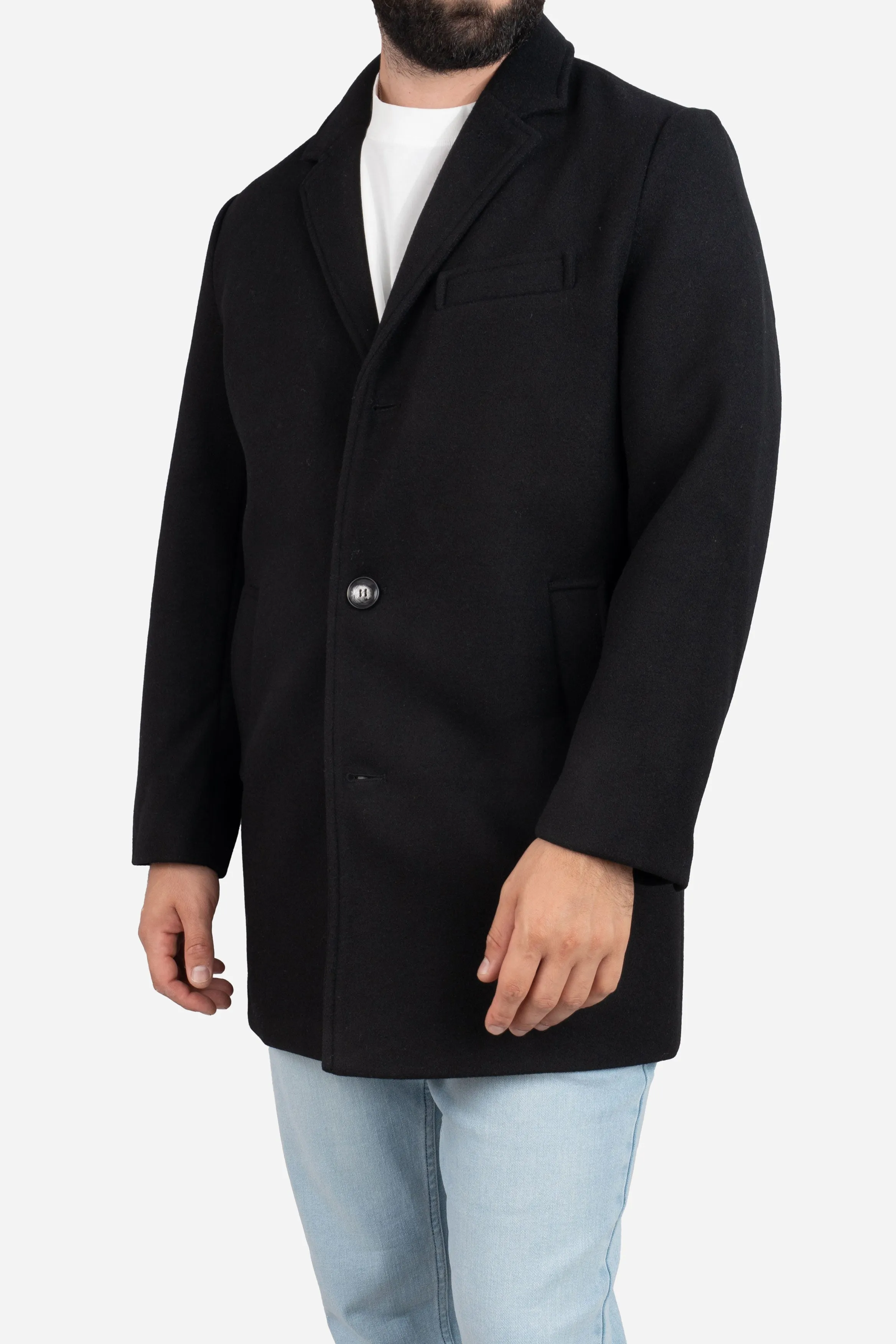 Wool Overcoat Black sold by Under 510 product image thumbnail 4
