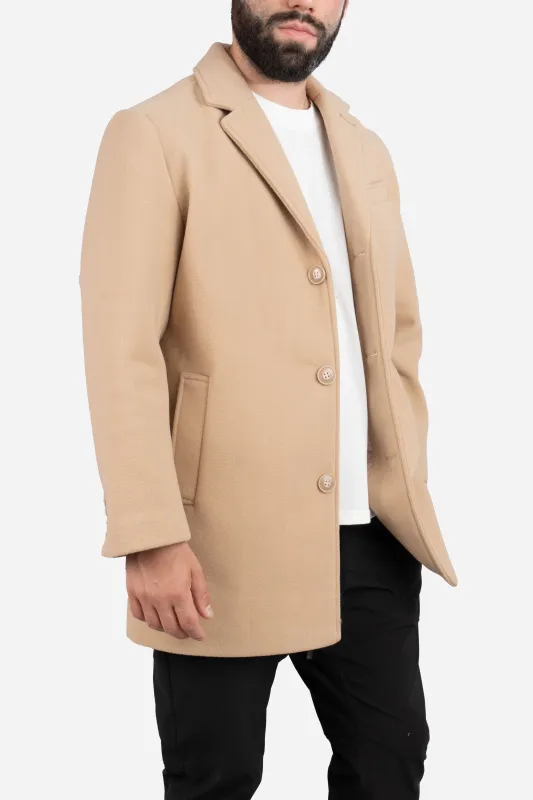 Wool Overcoat Camel sold by Under 510