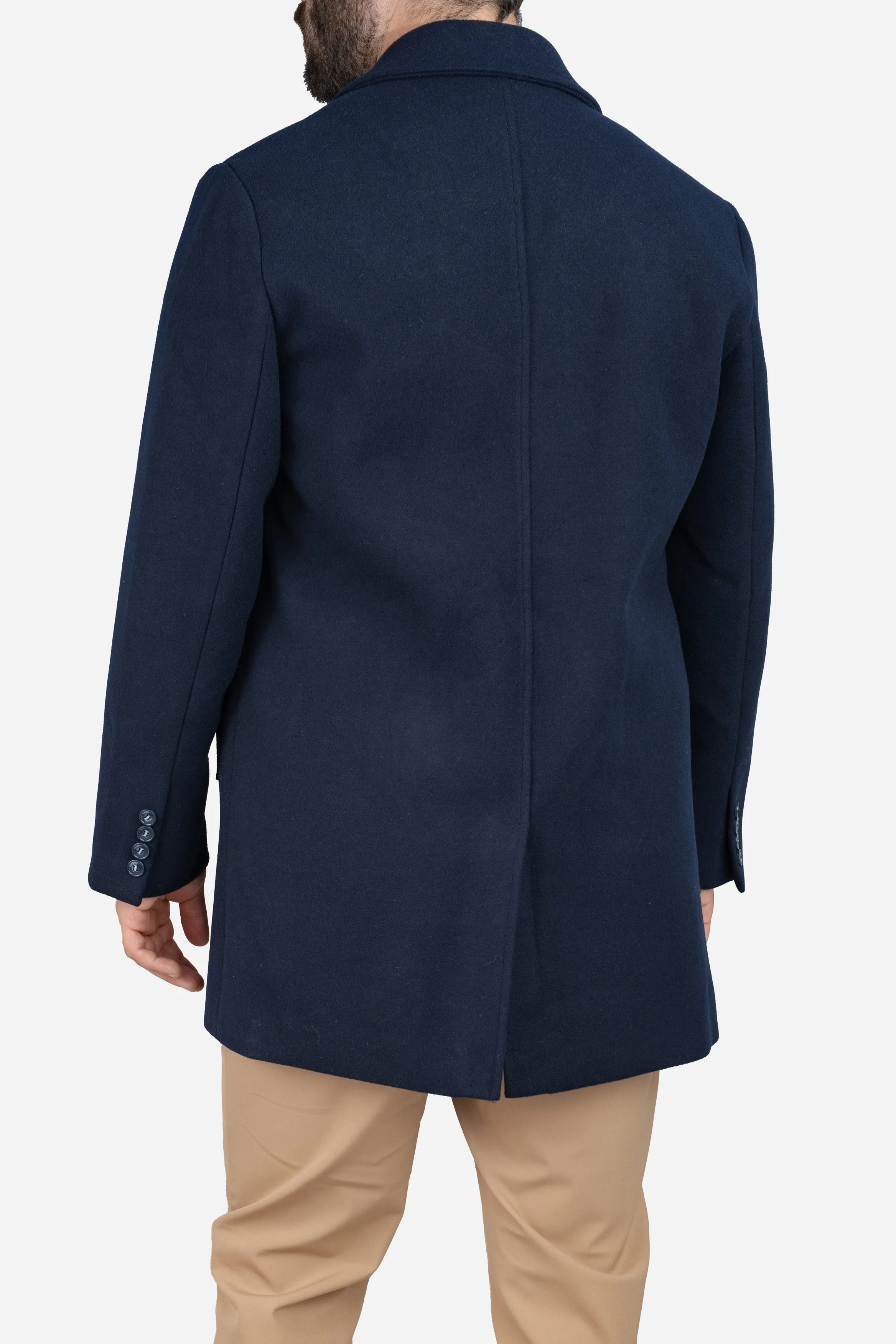 Wool Overcoat Navy sold by Under 510 product image thumbnail 2