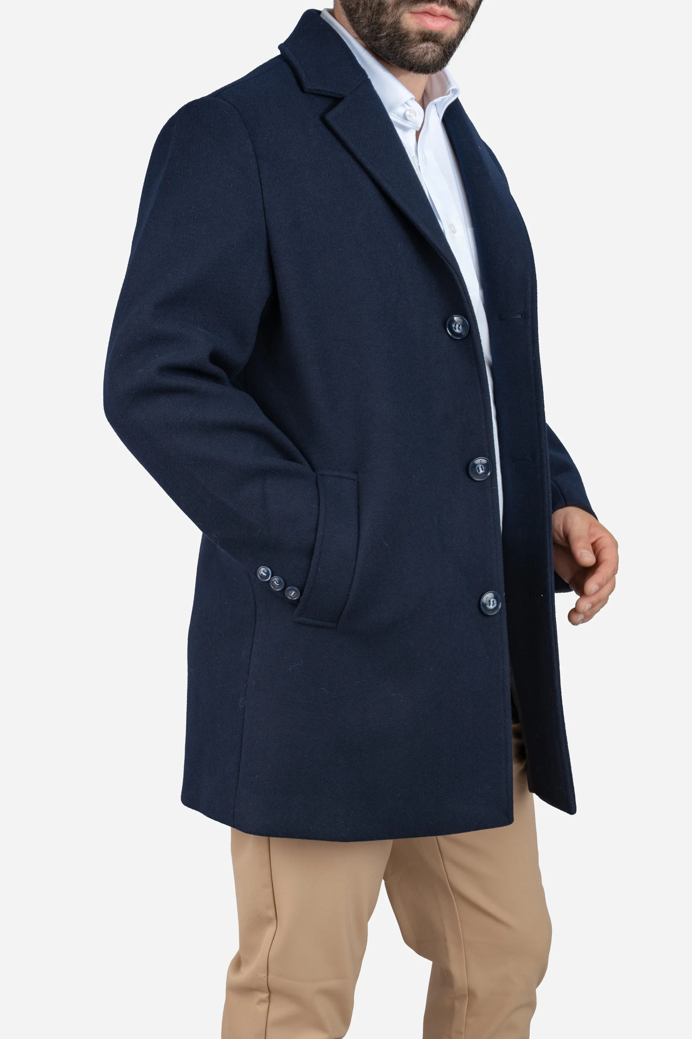 Wool Overcoat Navy sold by Under 510 product image thumbnail 4