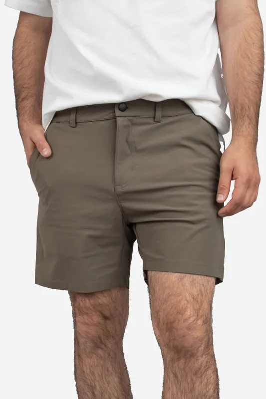 Pace Performance Shorts Taupe sold by Under 510