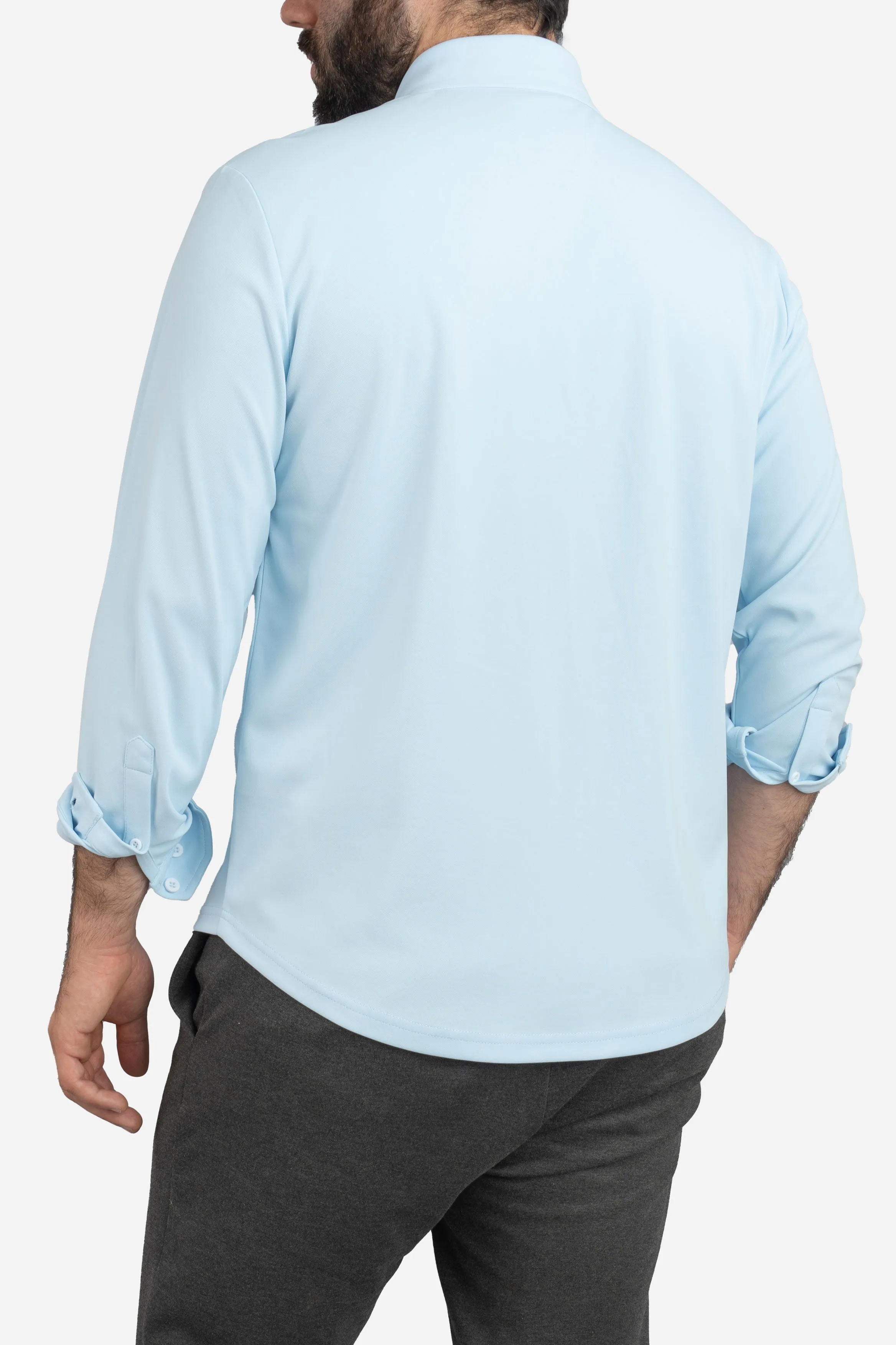 Tech Button Down Shirt Light Blue sold by Under 510 product image thumbnail 2
