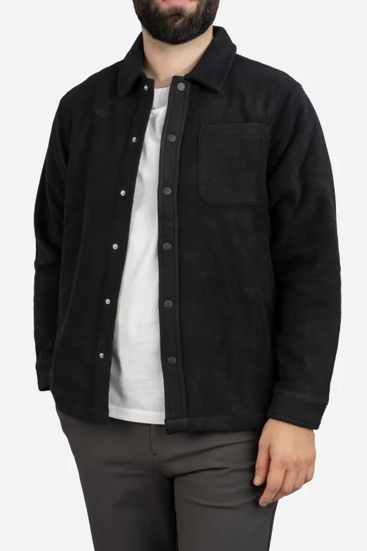 Fleece Overshirt Black sold by Under 510