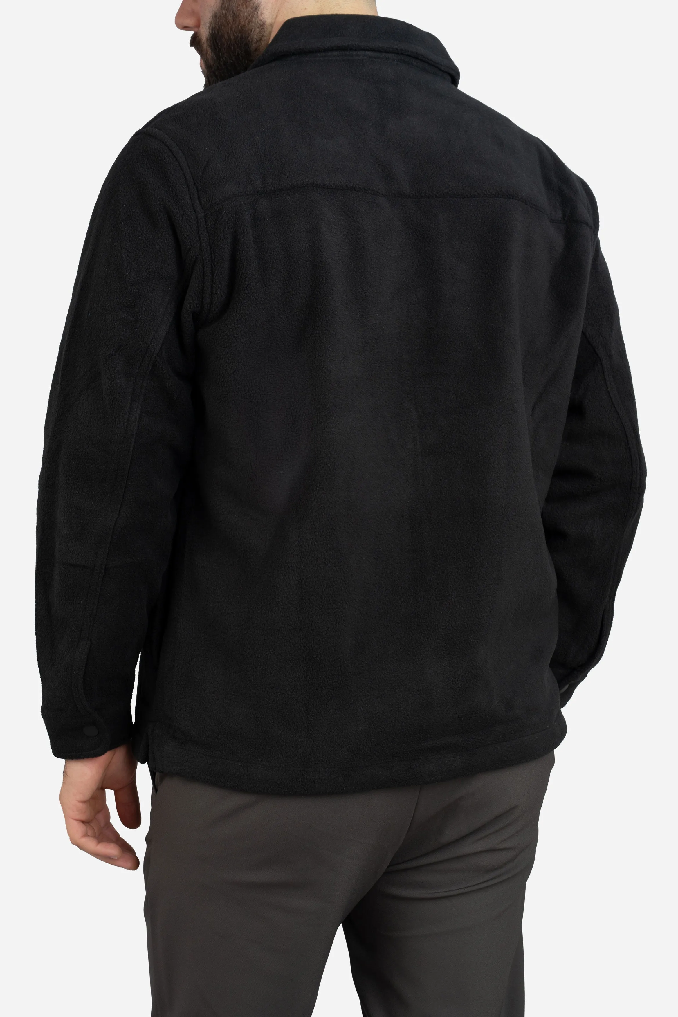 Fleece Overshirt Black sold by Under 510 product image thumbnail 2
