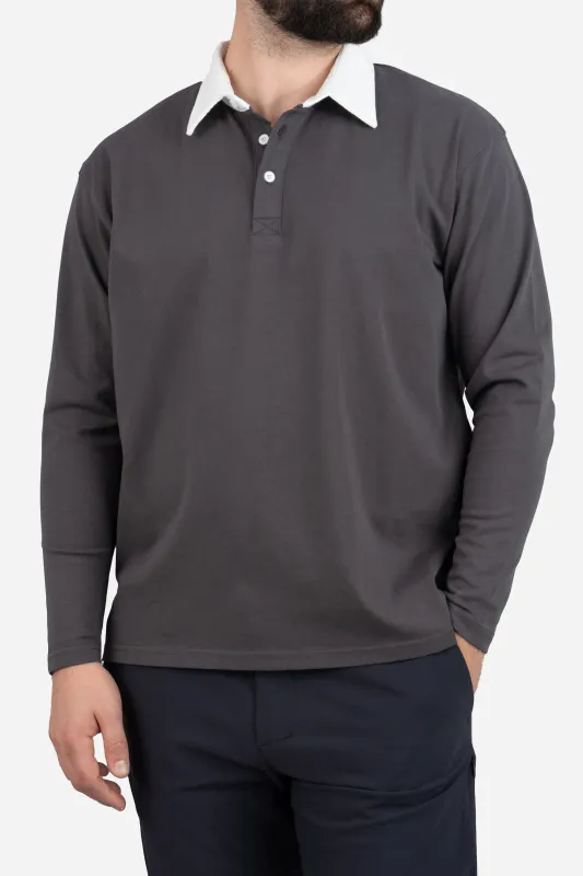 Rugby Polo Charcoal made by Under 510