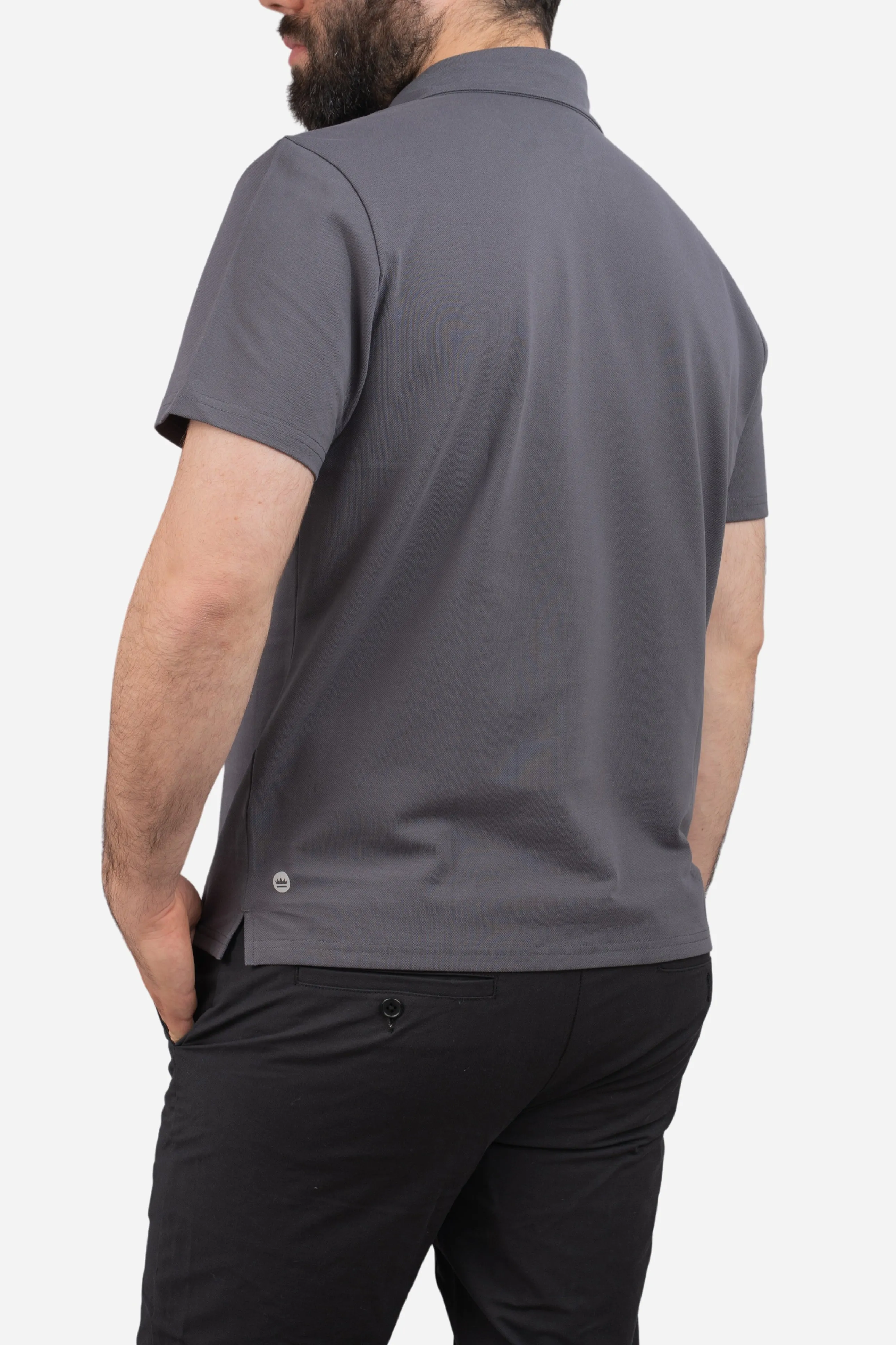 Performance Pique Polo Charcoal sold by Under 510 product image thumbnail 2