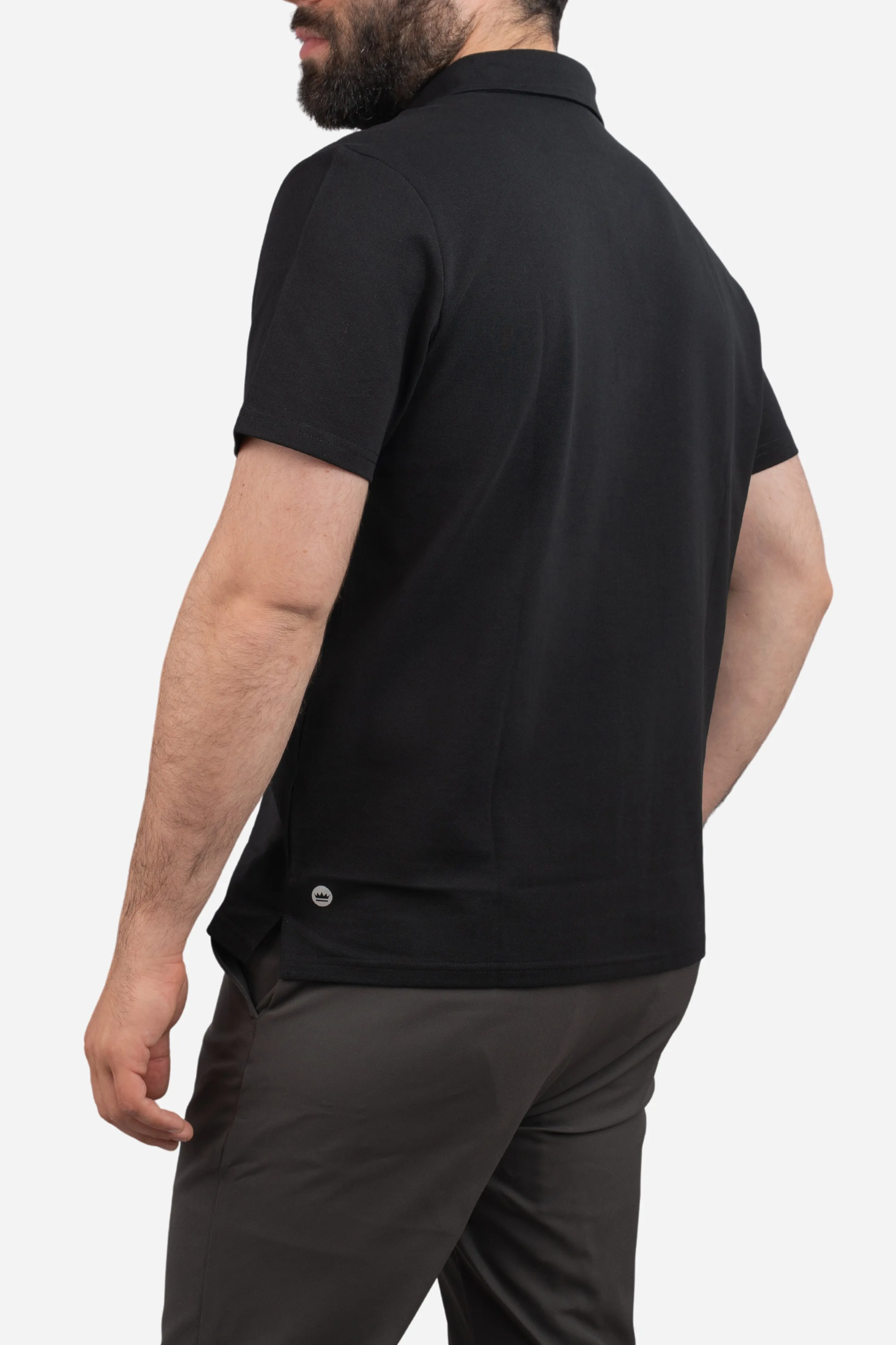 Performance Pique Polo Black sold by Under 510 product image thumbnail 2