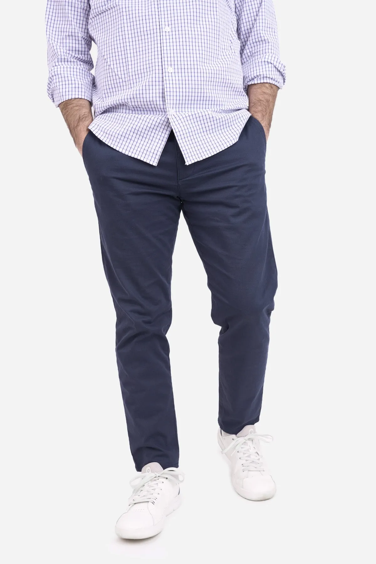 Premium Cotton Stretch Chino Navy sold by Under 510