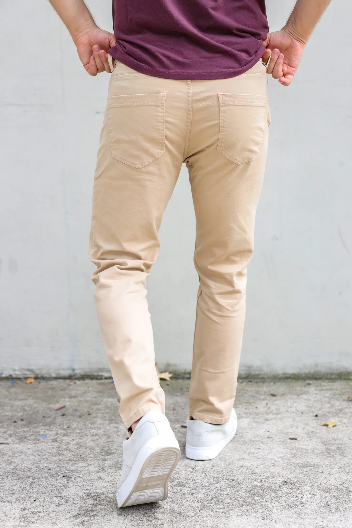 Garment Dyed Twill 5-P Pants Khaki sold by Under 510 product image thumbnail 2