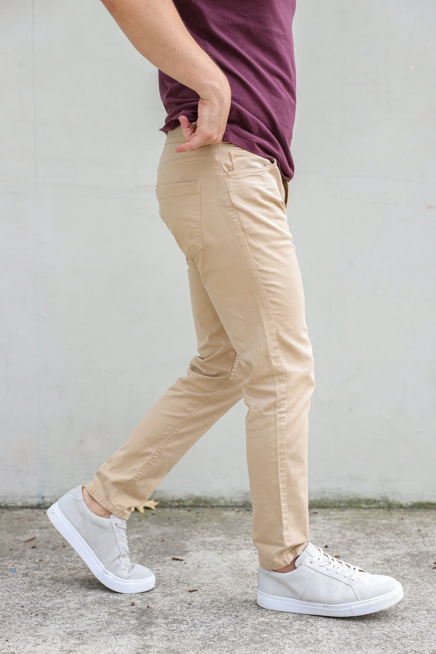 Garment Dyed Twill 5-P Pants Khaki sold by Under 510 product image thumbnail 4
