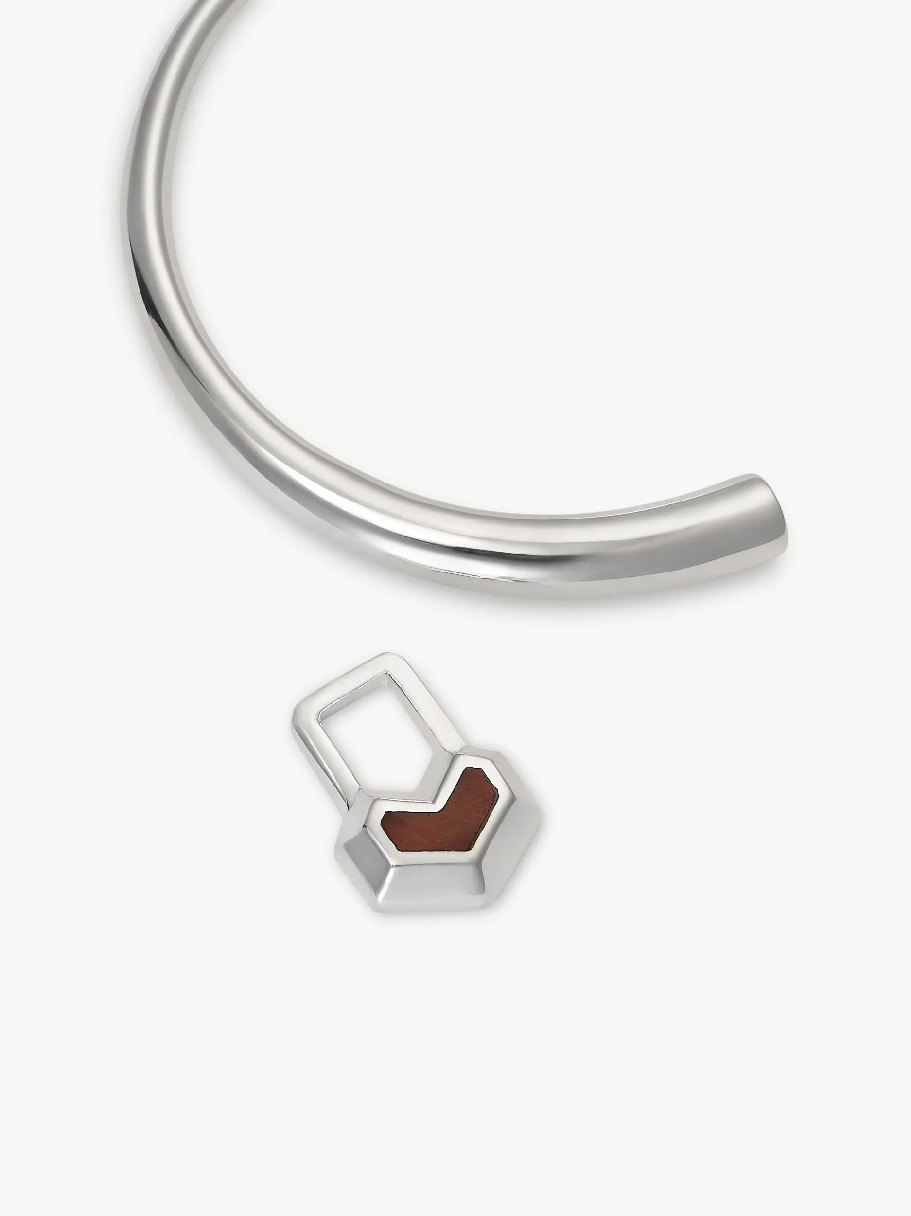 DARYL CHARM SMALL HOOPS <br> Sterling Silver - Red Tiger Eye sold by Under Her Eyes product image thumbnail 4