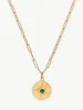 ASTRID NECKLACE <br> 18k Gold Plated - Malachite sold by Under Her Eyes