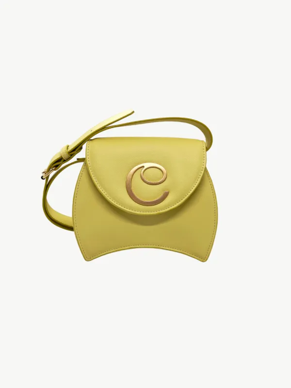 ELEKTRA SMALL CROSSBODY <br> Recycled Leather - Lime Green sold by Under Her Eyes