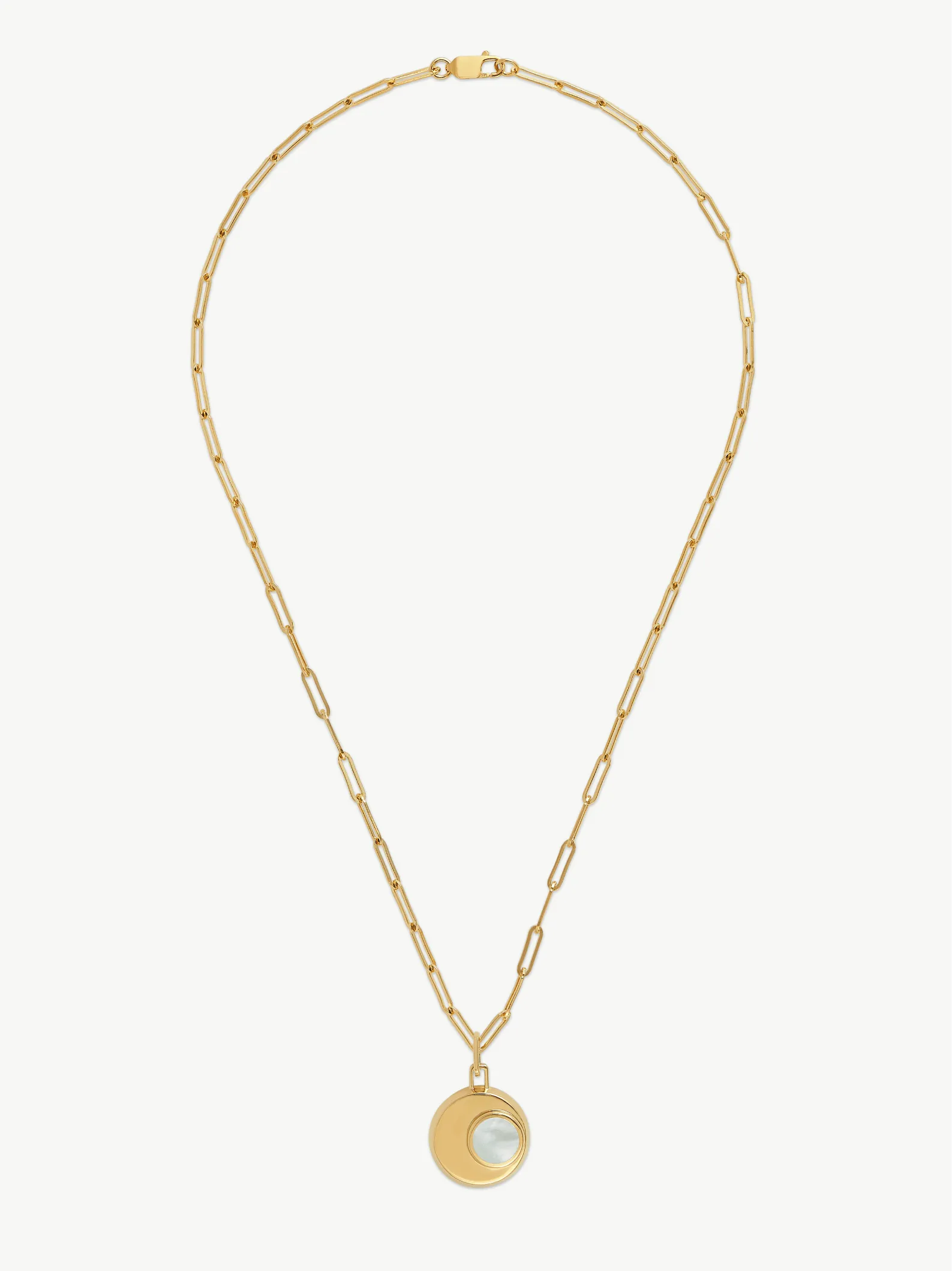 CRESSIDA NECKLACE <br> 18k Gold Plated - White Mother of Pearl sold by Under Her Eyes product image thumbnail 5