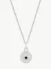 ASTRID MINI NECKLACE 16" CHAIN <br> Sterling Silver - Onyx sold by Under Her Eyes
