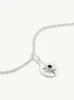 ASTRID MINI NECKLACE 16" CHAIN <br> Sterling Silver - Onyx sold by Under Her Eyes