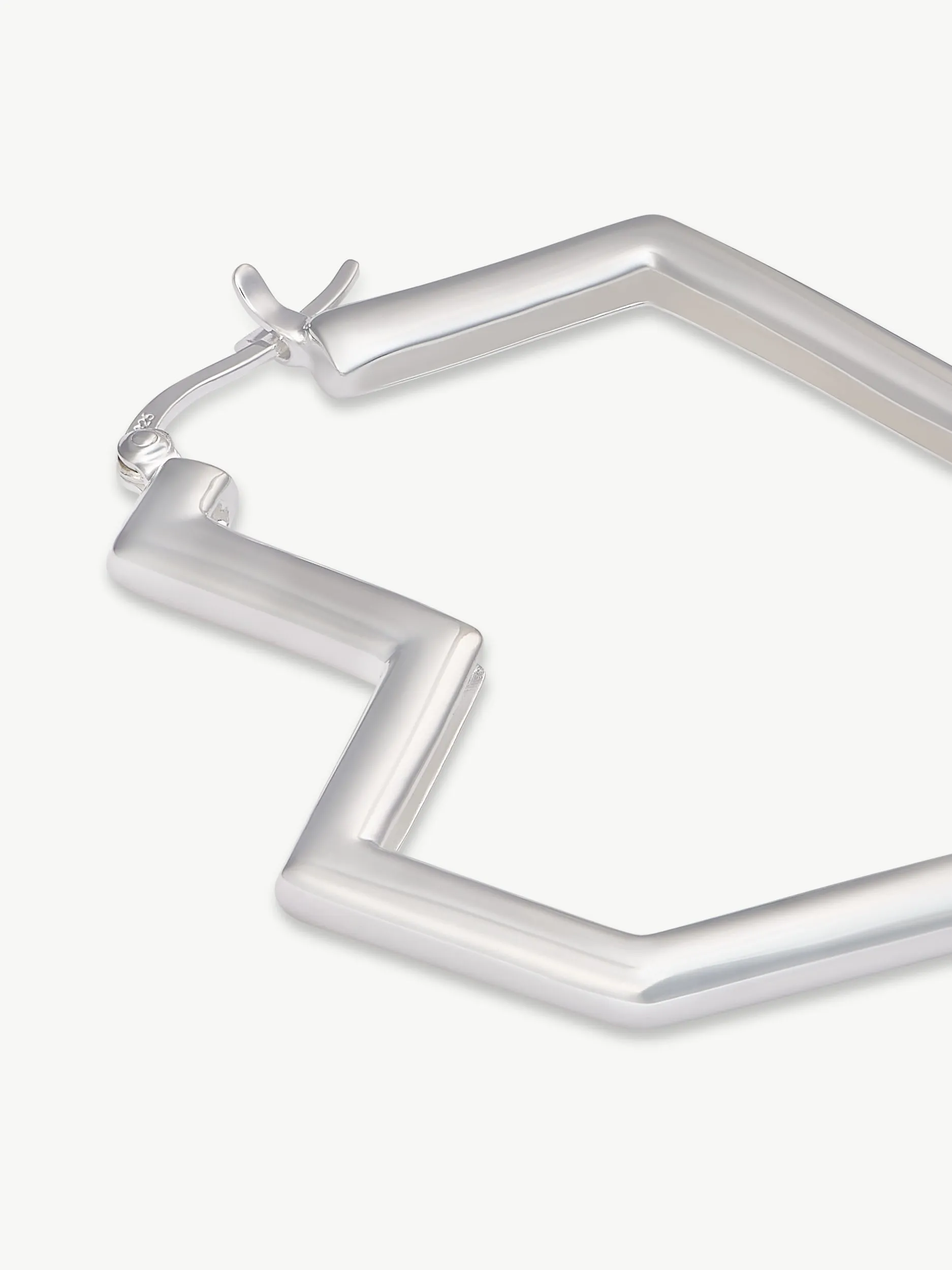 DARYL LARGE HOOPS <br> Sterling Silver sold by Under Her Eyes product image thumbnail 5