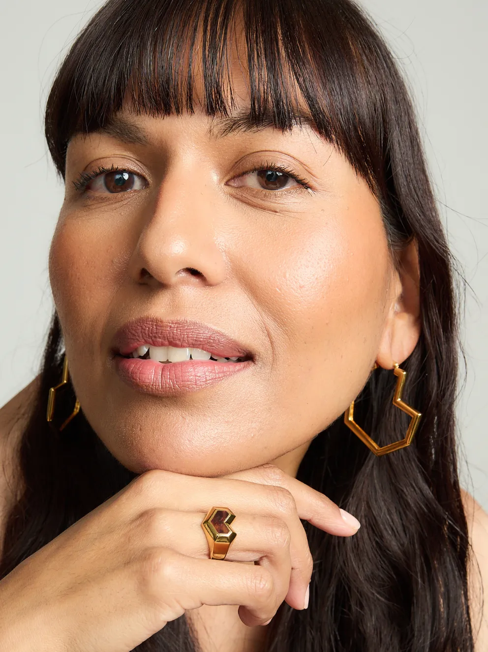 DARYL LARGE HOOPS <br> 18k Gold Plated sold by Under Her Eyes product image thumbnail 3