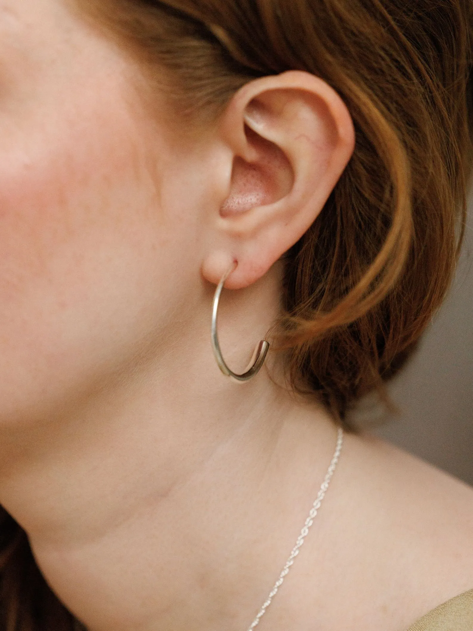 QUINCY HOOPS <br> Sterling Silver sold by Under Her Eyes product image thumbnail 4