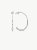 QUINCY HOOPS <br> Sterling Silver sold by Under Her Eyes