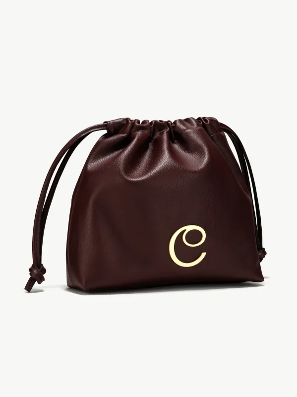 ELVIRA SHOPPER BAG <br> Grape Leather - Brown sold by Under Her Eyes