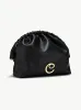 NORMA LARGE CLUTCH <br> Grape Leather - Black sold by Under Her Eyes