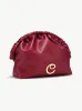 NORMA LARGE CLUTCH <br> Grape Leather - Burgundy sold by Under Her Eyes