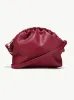 NORMA LARGE CLUTCH <br> Grape Leather - Burgundy sold by Under Her Eyes