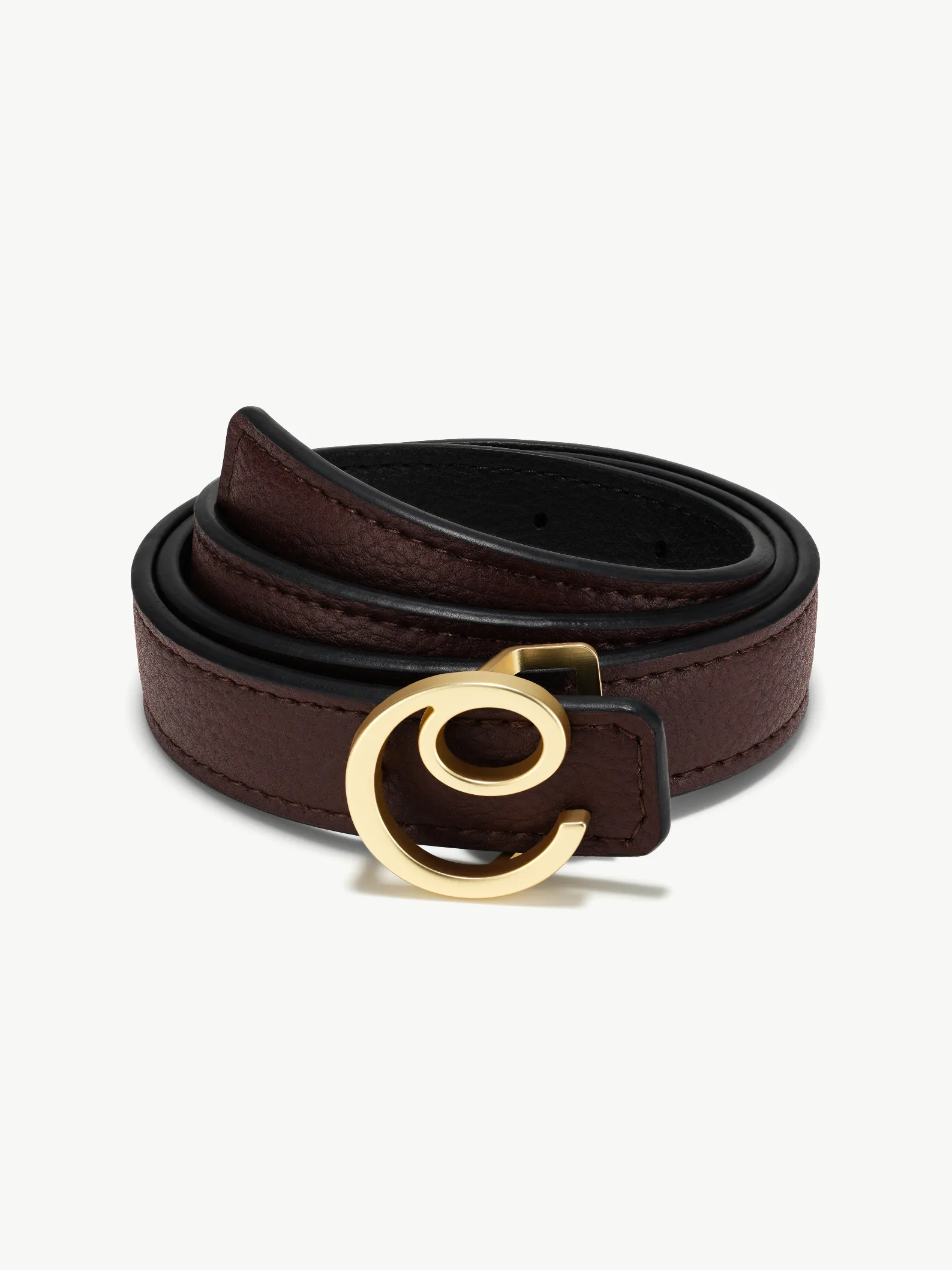 DIANE BELT <br> Grape Leather - Black / Brown sold by Under Her Eyes