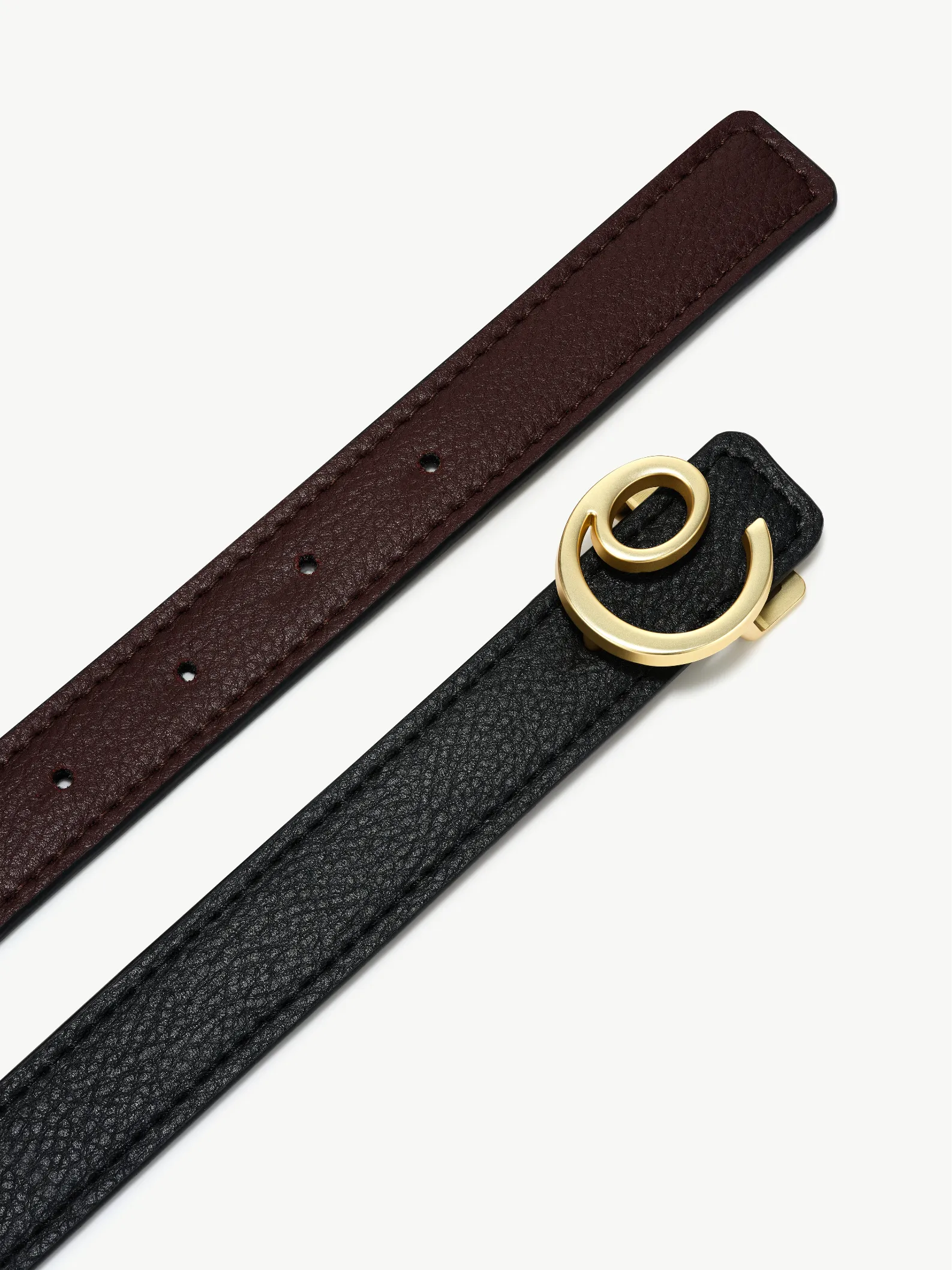 DIANE BELT <br> Grape Leather - Black / Brown sold by Under Her Eyes product image thumbnail 2