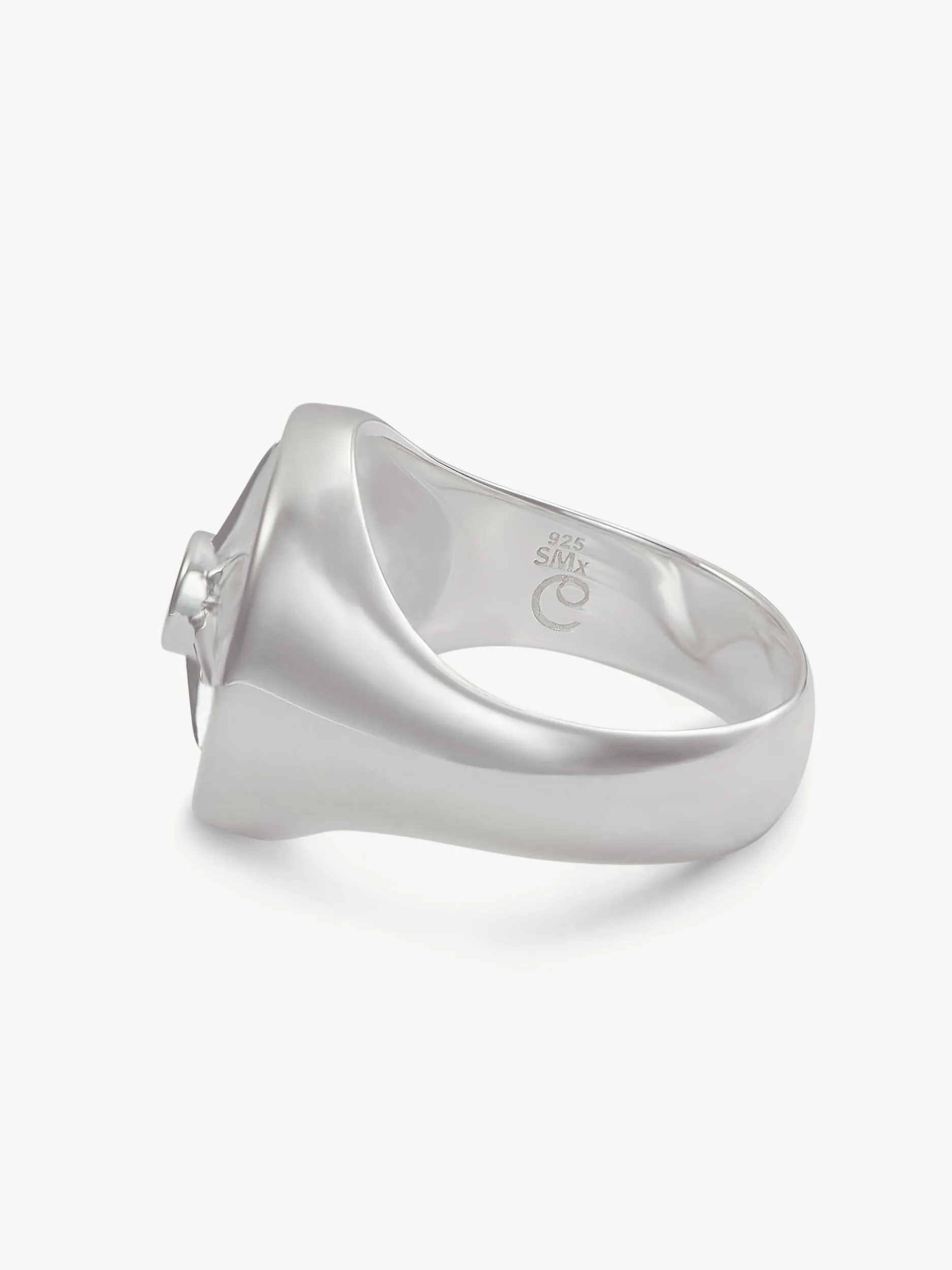 ASTRID RING <br> Sterling Silver - Pink Rhodochrosite sold by Under Her Eyes product image thumbnail 5