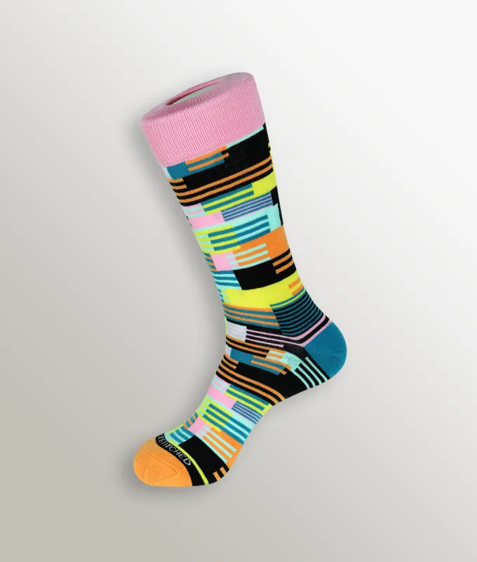 Unsimply Stitched Block Stripe Sock sold by Underwear Expert