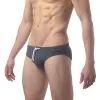 Parke & Ronen Grey Solid Meridian Swim Bikini sold by Underwear Expert