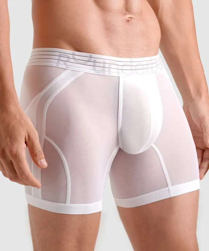 Rounderbum Sexy Nights Anatomic Boxer Brief White sold by Underwear Expert