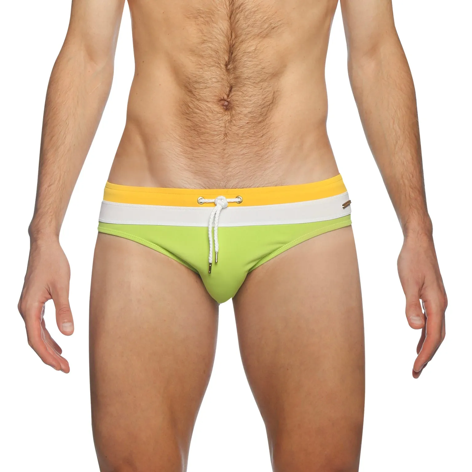 Parke & Ronen Sunflower/Lime Colorblock Meridian Swim Bikini sold by Underwear Expert product image thumbnail 3