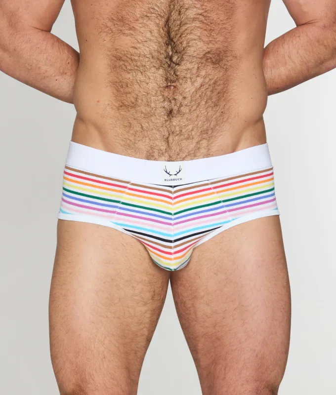 Bluebuck Pride Stripe Brief sold by Underwear Expert