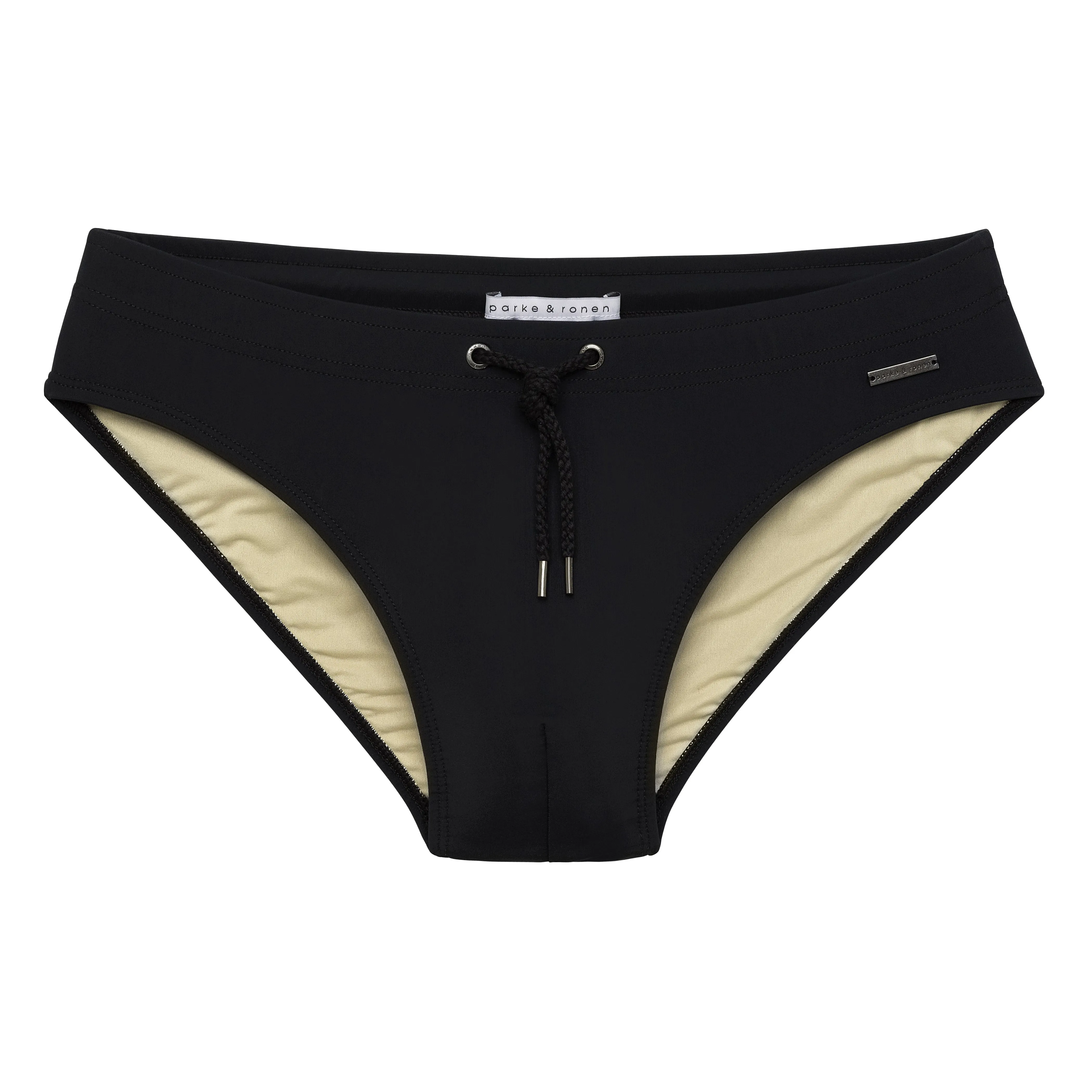 Parke & Ronen Black Solid Meridian Bikini sold by Underwear Expert product image thumbnail 2