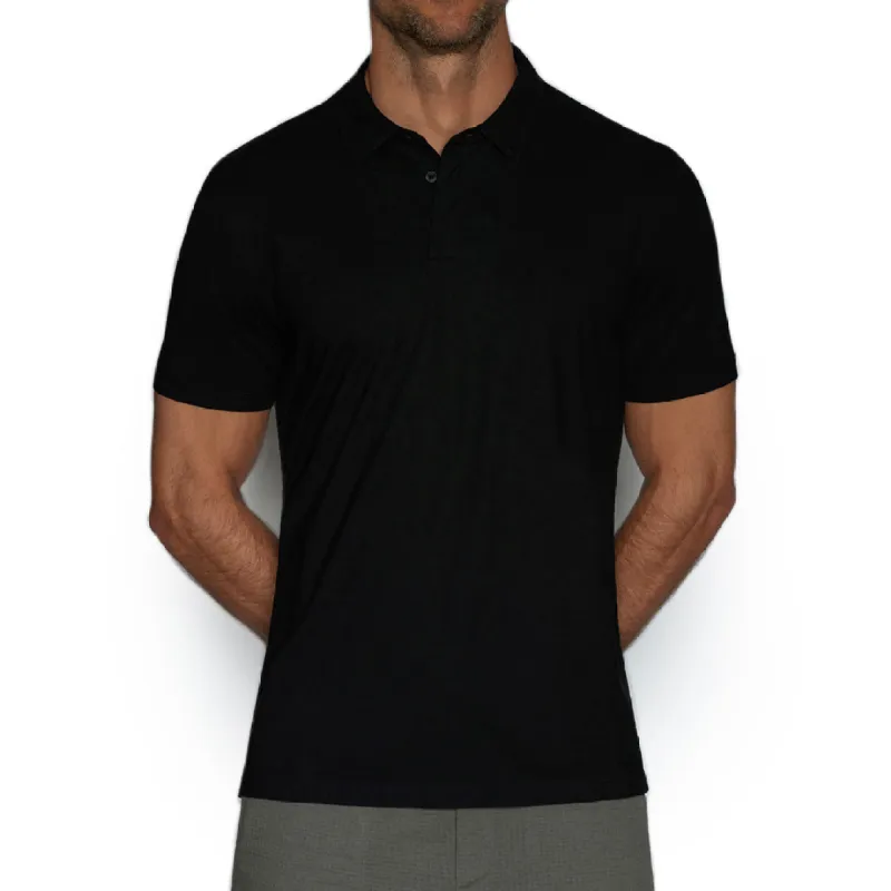 C-IN2 Perfect Pima Relaxed Polo Black sold by Underwear Expert