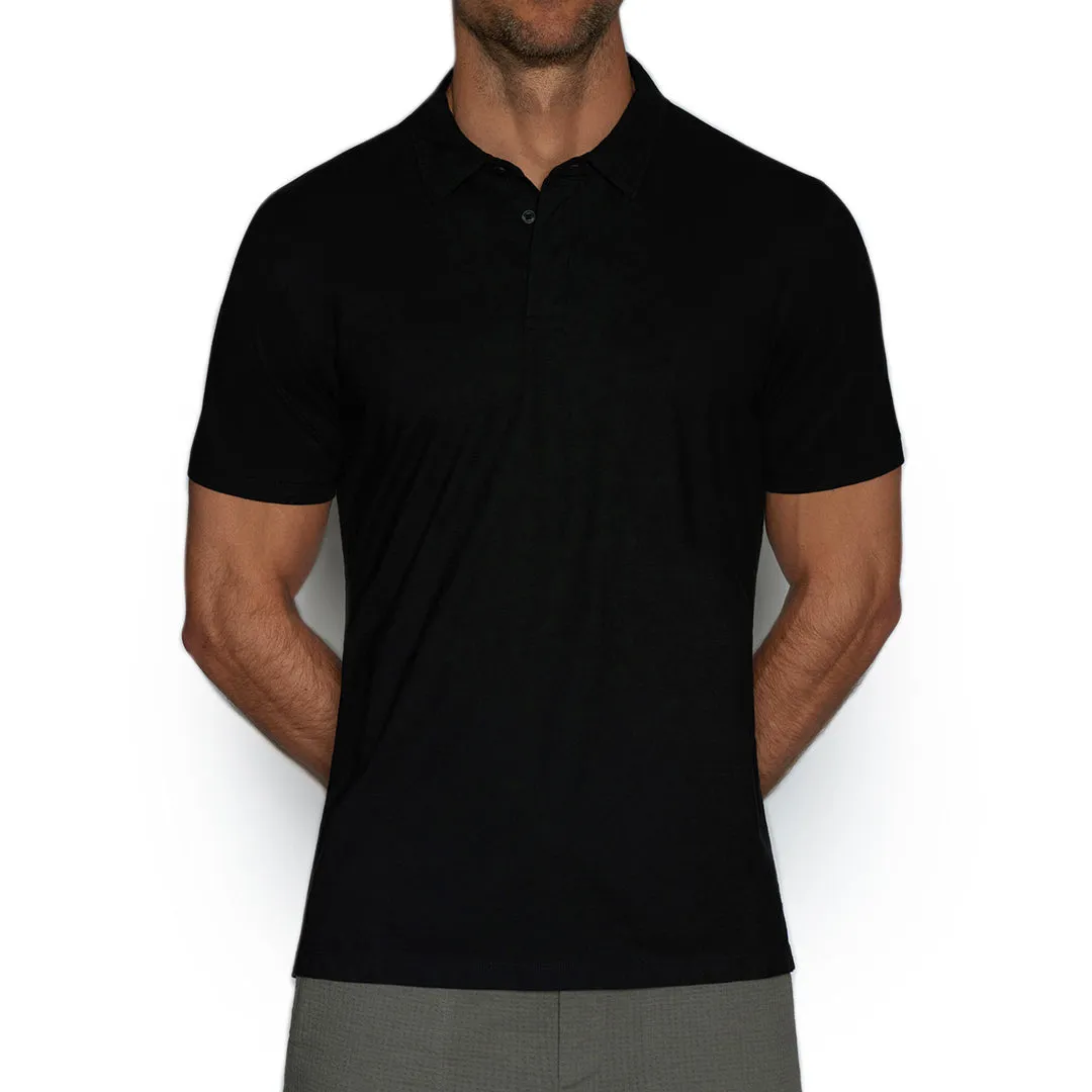 C-IN2 Perfect Pima Relaxed Polo Black sold by Underwear Expert