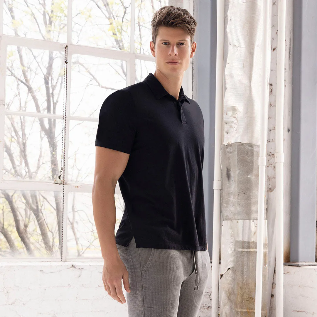 C-IN2 Perfect Pima Relaxed Polo Black sold by Underwear Expert product image thumbnail 3