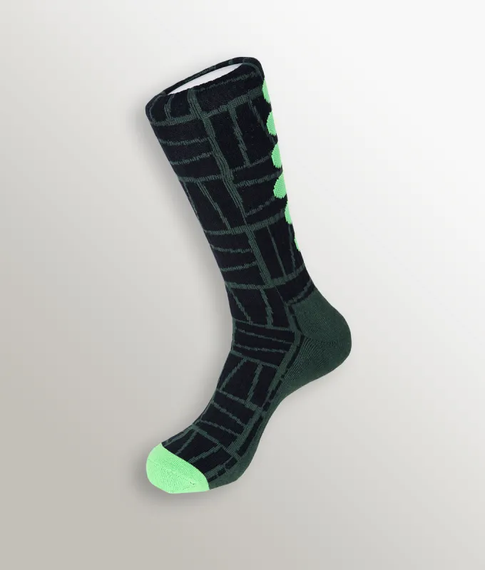 Unsimply Stitched Broken Glass Athletic Sock sold by Underwear Expert