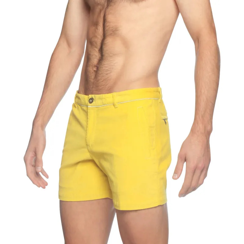 Parke & Ronen Resort '24- Banana Stretch Corduroy Holler Short made by Parke & Ronen