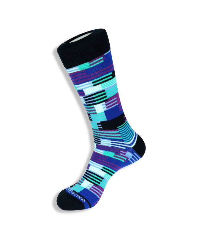 Unsimply Stitched Block Stripe Sock sold by Underwear Expert