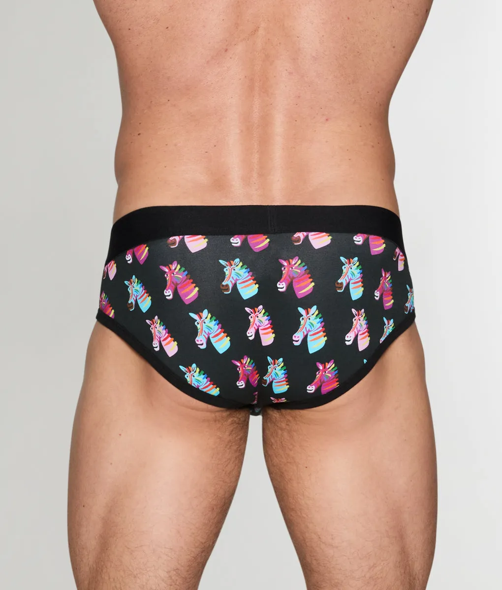 Unsimply Stitched Pride Zebra Brief sold by Underwear Expert product image thumbnail 2