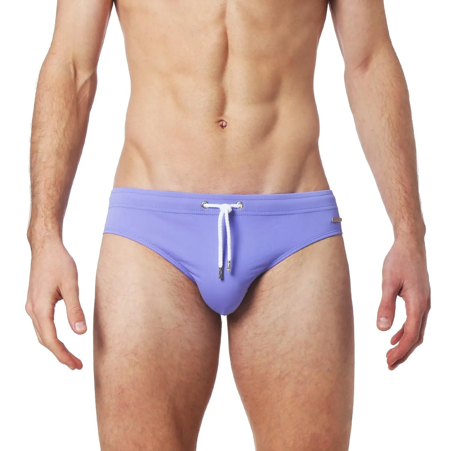 Parke & Ronen Lilac Solid Meridian Swim Brief sold by Underwear Expert