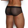 C-IN2 Sheer Fly Front Brief Black sold by Underwear Expert