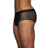 C-IN2 Sheer Fly Front Brief Black sold by Underwear Expert