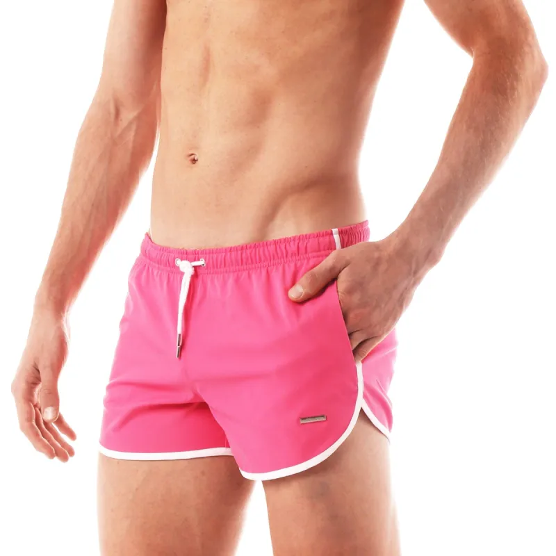 Parke & Ronen Morning Pink 3" Runner Swim Trunk sold by Underwear Expert