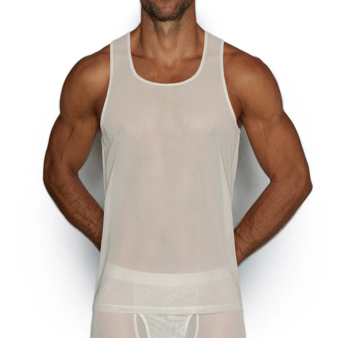 C-IN2 Sheer Relaxed Tank Navid Neutral sold by Underwear Expert